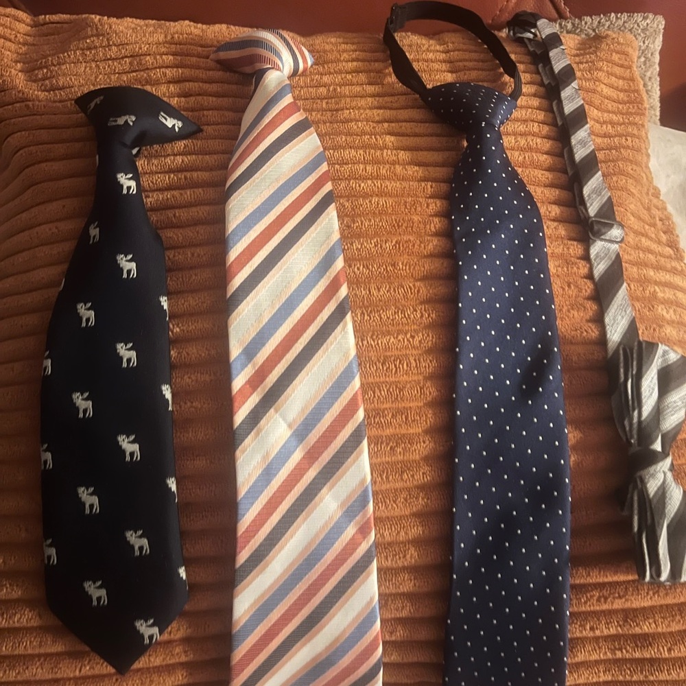 Little kid ties & bow tie with Classic Patterns